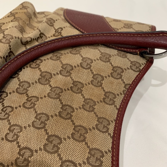 enjoyingthehunt - For fix payment - Gucci Brown Red GG Canvas Tote Sku#84019 - Picture 12 of 12